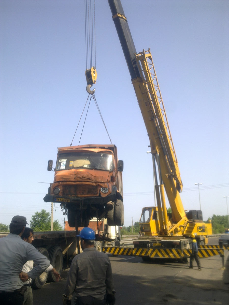 جابجایی کامیون کمپرسی